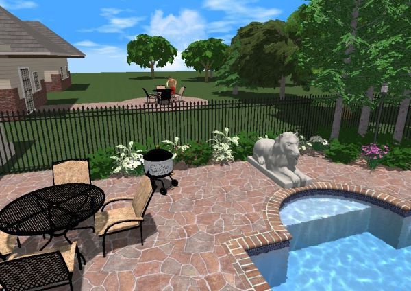 Inground Pool Landscaping Ideas pool deck landscape design Pool Landscaping Without Natural Screen Inground Pool Landscaping Ideas 1000 images about pool ideas on pinterest swimming pool kits pool decks and pool shapes Pool Landscaping Without Natural Screen