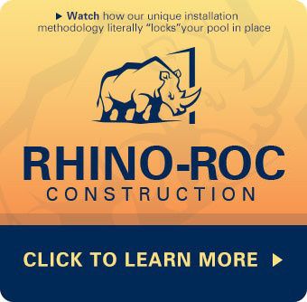 Rhino-Loc construction for fiberglass pools