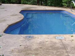 Pool with French Drain