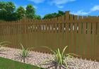 wood swimming pool fence