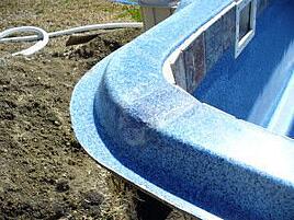 Repaired Fiberglass Pool GelCoat