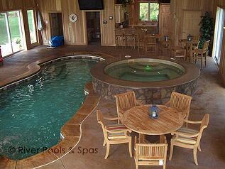 indoor fiberglass pool