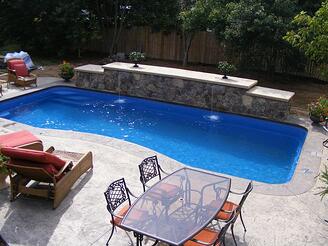 Stamped Concrete Pool Patio
