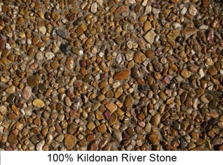 Kildonan river stone finish by AAA Concrete Services