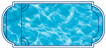 L36 fiberglass pool shape