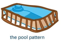 fiberglass pool pattern (illustration)