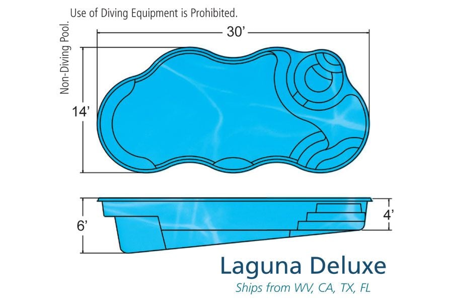 Viking Laguna Deluxe pool specs/blueprint