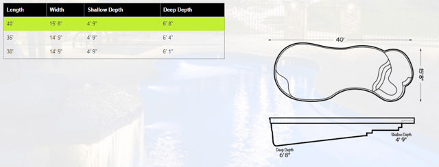 Leisure Eclipse pool blueprint/specs