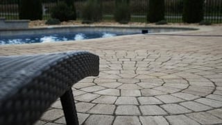 Paver pool patio