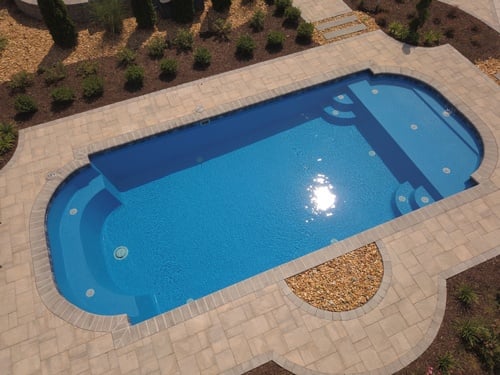 36-ft. Roman Lounger pool