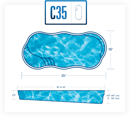 River Pools C35 pool specs/blueprint