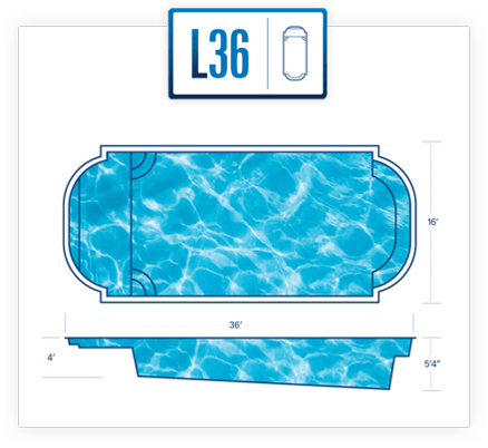 River Pools pool design specs for L36