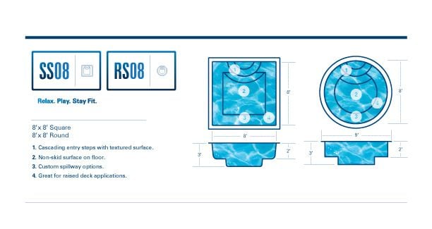 fiberglass pool spas diagram 