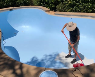 applying pool paint