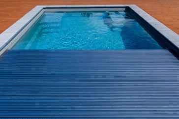 automatic pool cover fiberglass pool