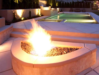 concrete fire pit