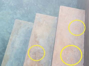 Craze cracks in pool plaster