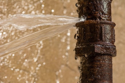 leaking pipe - concrete pool leaks