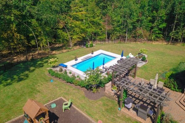 nice backyard with pool