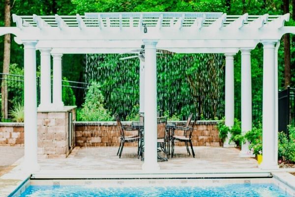 poolside pergola