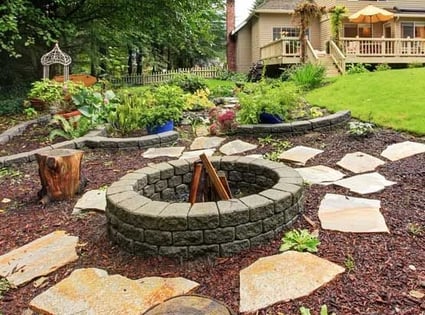 paver fire pit idea