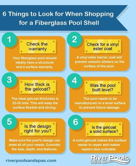 Fiberglass pool shell shopping tips