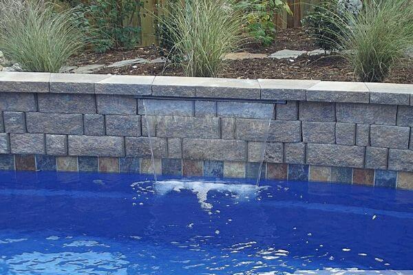 small pool cascade waterfall