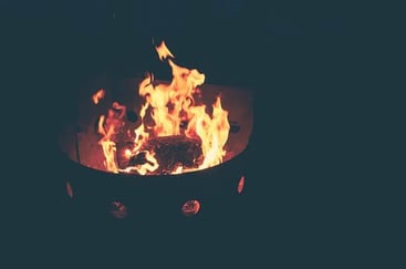 wood burning fire pit