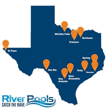 Texas fiberglass pools map