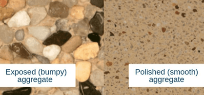 Exposed vs polished aggregate for swimming pools