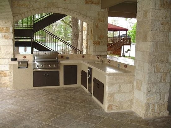 outdoor living space ideas - outdoor kitchen