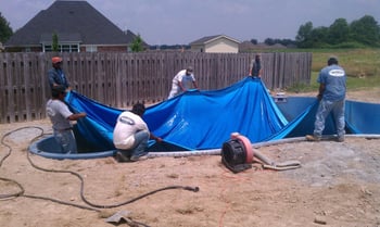 vinyl pool liner installation