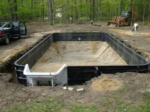 wall panel assembly for a vinyl liner pool