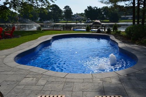 bubblers in the tanning ledge of a C Series pool