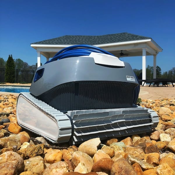 an auto vac used in River Pools' Virginia pool park