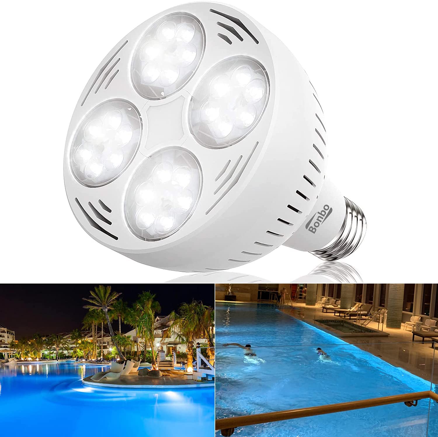 Swimming Pool Lamp USB Rechargeable Underwater Pool Lights for Inground or Above Ground Swimming Pools Spa Fountain Pond Hot Tub Greatideal Pool Lights 