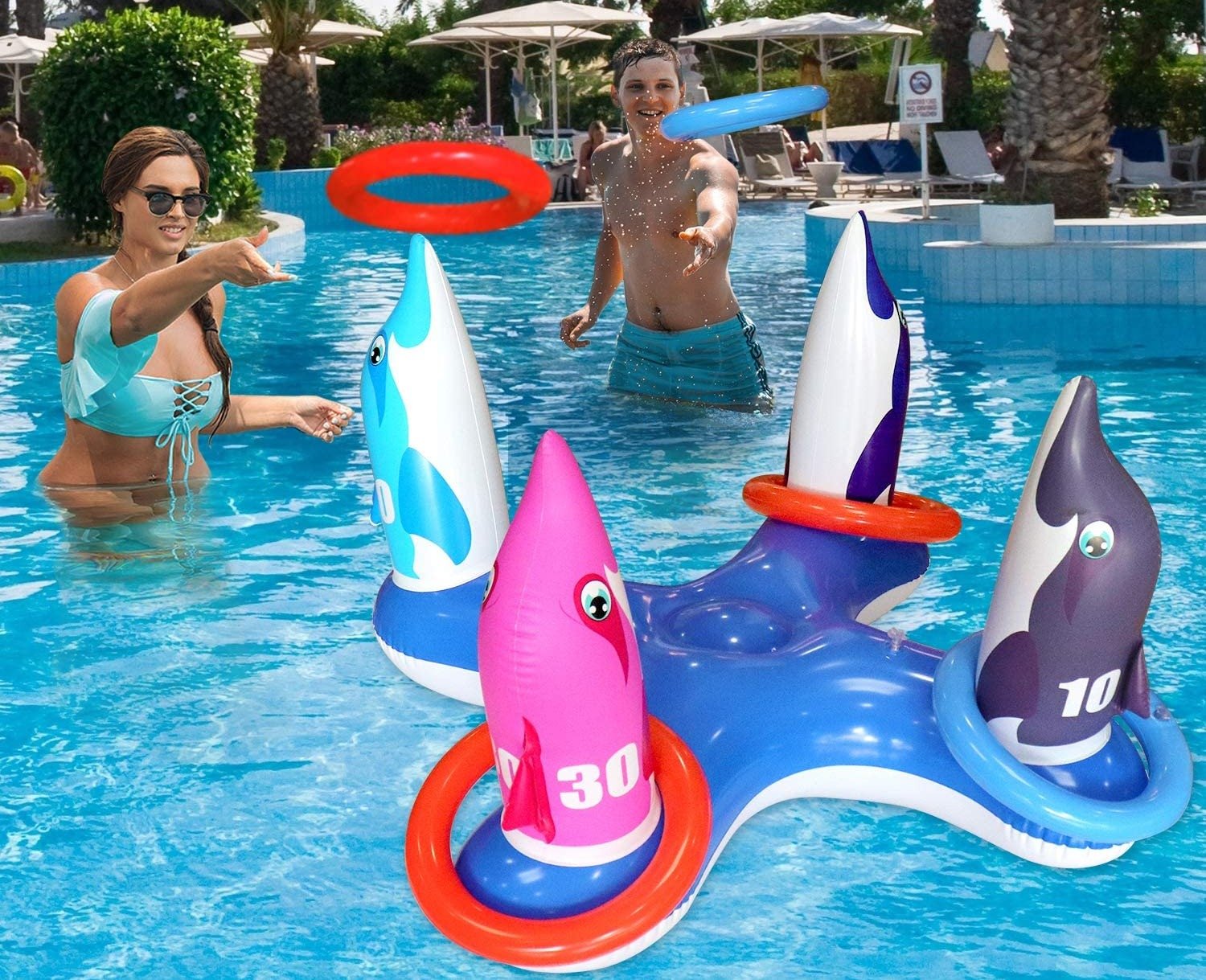 Details about    High Quality Inflatable Summer Pool Toys Swimming Pool Party Floating Ball Game 
