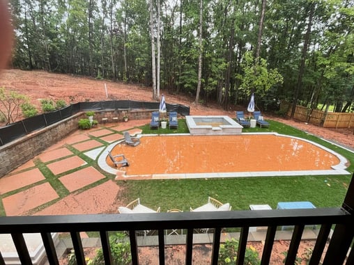 A lack of sod after construction caused this washout.