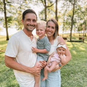 Ben and Barianne Temple with their children.