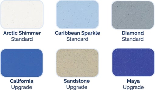 Pool Color Swatches for Calculator