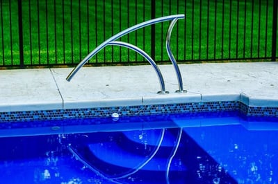 waterline tile on L36 fiberglass pool