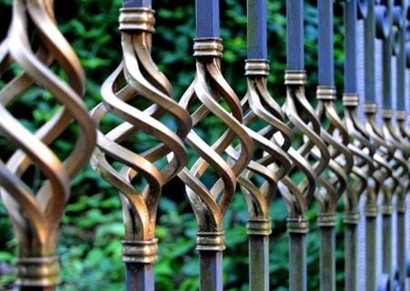 Metal pool fence ideas - iron pool fence 