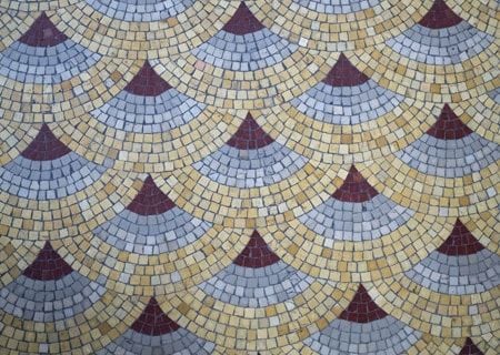 mosaic concrete wall for pool