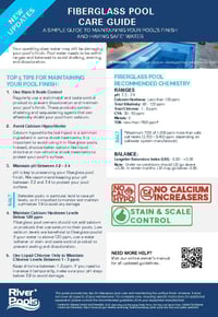 River Pools Fiberglass Pool Care Guide