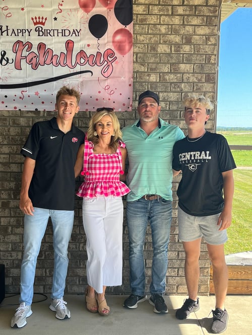John Massey of River Pools Lexington with Family