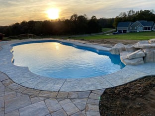 C40 pool in Caribbean color