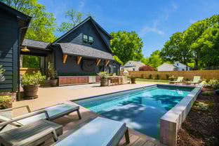 River Pools M35 in Diamond with composite wood patio and coping