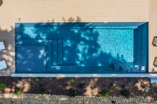 River Pools M35 in Diamond with composite wood patio and coping