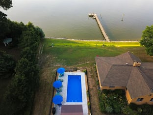 R32 pool in Maya with textured concrete deck