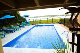 R32 pool in Maya with textured concrete deck